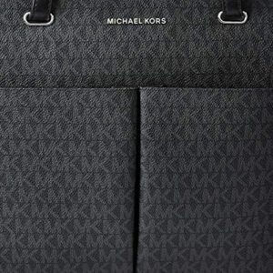 Michael Michael Kors Bedford Medium Top Zip Pocket Tote Black One Size