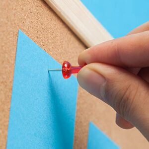Mr. Pen- Push Pins, Thumb Tacks, Pack of 640 Pins, Tacks, Pin, Push Pins for Cork Board, Map Pins, Thumbtacks, Clear Colored Pushpins, Wall Tacks, Wall Pins, Stick Pins, Bulletin Board Pins, Map Tacks