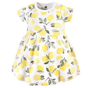 Hudson Baby Girl's Cotton Dresses, Lemons, 0-3 Months