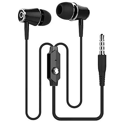 VANTIYAUS in-Ear Earbud Headphones,Earphone for Kindle Fire, Galaxy S8+, Note 8, Fire HD 8 HD 10, Voyage, Oasis eReaders Earbuds Microphone Phone -Ergonomic Comfort-Fit (Black)