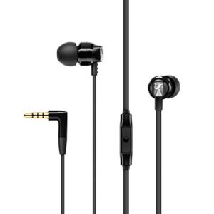 sennheiser cx 300s in ear headphone with one-button smart remote - black