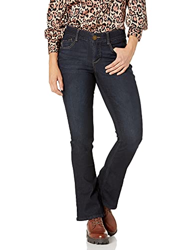 Democracy Women's Petite Ab Solution Itty Bitty Boot Jean, Indigo, 6P