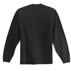 Fruit of the Loom Adult 5 oz. Long-Sleeve T-Shirt, Black, XL