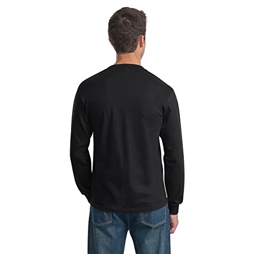 Fruit of the Loom Adult 5 oz. Long-Sleeve T-Shirt, Black, XL