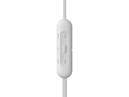 Sony WI-C310 Wireless in-Ear Headset/Headphones with Mic for Phone Call, White (WI-C310/W)