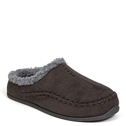 Deer Stags Kids' Lil Nordic Microsuede Slipper in Charcoal / 5 Big Kid