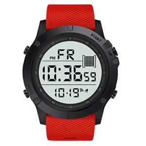 axiba men's military multifunction digital led watch electronic waterproof quartz sports watch black