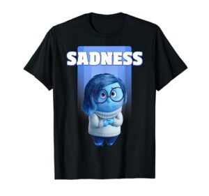 disney pixar inside out sadness portrait t-shirt