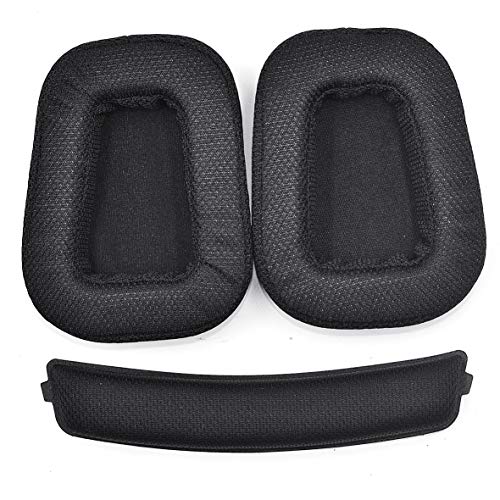 G933 G935 Ear Pads - defean Replacement Ear Cushion Earpads and Headband Compatible with Logitech G933 G935 G633 / g 933 g 935 g 633 Artemis Headphones (Fabric Ear Pads +Headband)