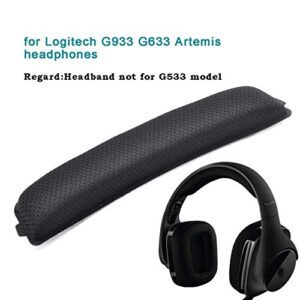 G933 G935 Ear Pads - defean Replacement Ear Cushion Earpads and Headband Compatible with Logitech G933 G935 G633 / g 933 g 935 g 633 Artemis Headphones (Fabric Ear Pads +Headband)