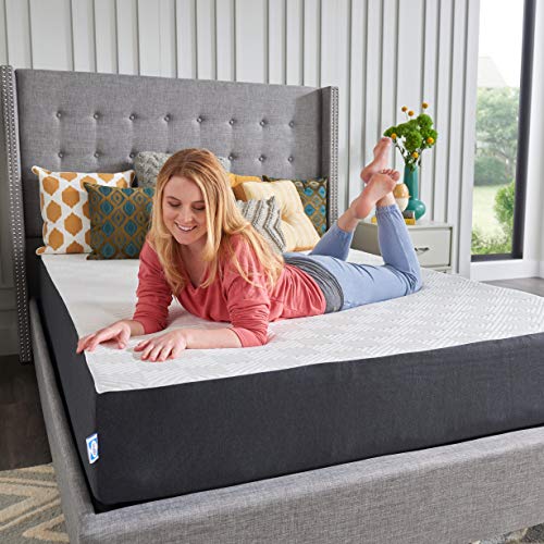 Sealy - Hybrid Bed in a Box - 10 Inch, Medium-Firm Feel, Queen Size, CopperChill Technology, CertiPur-US Certified