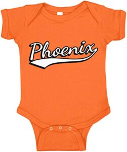 amdesco phoenix, arizona infant bodysuit, orange newborn