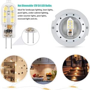 Amazing power G4 LED Bulb, 12V JC G4 Bi Pin Bulb, G4 20W Halogen Bulb Replacement, Warm White 3000K, 10-Pack