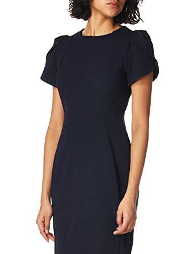 Calvin Klein Women's Tulip Sleeved Sheath Dress, Indigo, 12