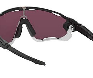 Oakley Men's OO9290 Jawbreaker Rectangular Sunglasses, Matte Black/Prizm Road Black, 31 mm