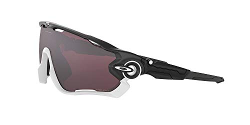 Oakley Men's OO9290 Jawbreaker Rectangular Sunglasses, Matte Black/Prizm Road Black, 31 mm