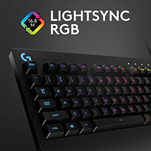 Logitech G213 Prodigy Gaming Keyboard, LIGHTSYNC RGB Backlit Keys, Spill-Resistant, Customizable Keys, Dedicated Multi-Media Keys – Black