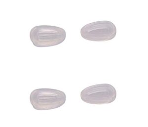 nicelyfit clear nose pads for oakley eyeglass frames keel tincan tinfoil tailpin caveat feedback holbrook metal tailback etc (2 pairs), 12mm x 7mm