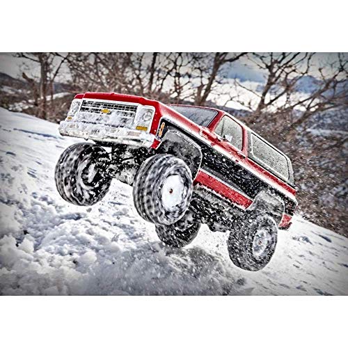 Traxxas Trailer Crawler 1979 Chevrolet K5 Blazer Reproduction Remote Control Car with Radio System, Red