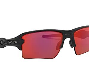 Oakley Men's OO9188 Flak 2.0 XL Rectangular Sunglasses, Matte Black/Prizm Trail Torch, 59 mm