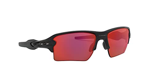 Oakley Men's OO9188 Flak 2.0 XL Rectangular Sunglasses, Matte Black/Prizm Trail Torch, 59 mm