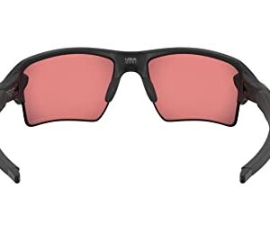 Oakley Men's OO9188 Flak 2.0 XL Rectangular Sunglasses, Matte Black/Prizm Trail Torch, 59 mm