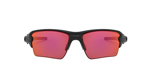 Oakley Men's OO9188 Flak 2.0 XL Rectangular Sunglasses, Matte Black/Prizm Trail Torch, 59 mm