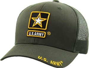 kbarmy-004 olv us army officially licensed baseball cap military vintage adjustable hat