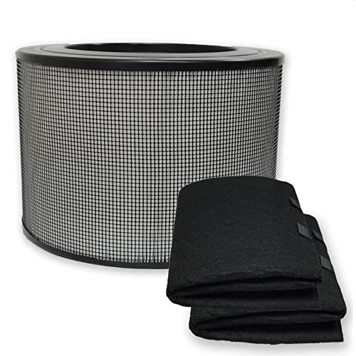 PUREBURG Replacement True HEPA Filter Kit Compatible with Honeywell 24000 50250-S, H13 Activated carbon Pre-Filter Air Clean Dust VOCs