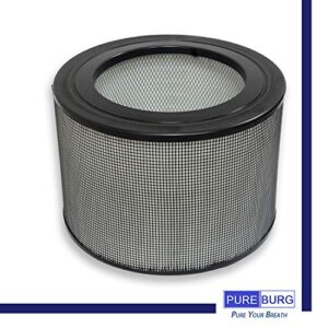 PUREBURG Replacement True HEPA Filter Kit Compatible with Honeywell 24000 50250-S, H13 Activated carbon Pre-Filter Air Clean Dust VOCs