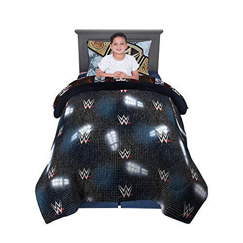 Franco WWE Armageddon Kids Bedding Comforter and Sheet Set, 4 Piece Twin Size