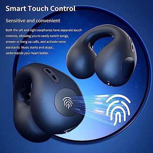 Wireless Earbuds,Open Ear Wireless Bluetooth Headphones Clip on Earbuds,Earbud & in-Ear Headphones,Wireless Sport Ear Buds,Bluetooth 5.3 Clip-on Earphones,30 Hours Playtime,for iPhone/Samsung