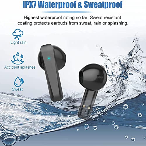 Wireless Earbuds,Bluetooth 5.3 Ear Buds Stereo Bass,Bluetooth Headphones in Ear Noise Cancelling Mic,IP7 Waterproof Earphones Sports Ear pods,Air Buds Pro 32H Playtime for iPhone/Android/Samsung