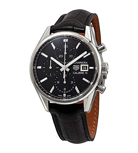 Tag Heuer Carrera Black Dial Automatic Men's Chronograph Watch CBK2110.FC6266