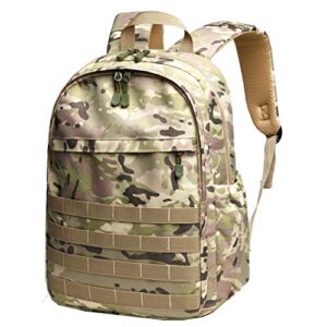 wraifa boys backpack waterproof kids school bag outdoor travel camping daypack camo rucksack (amy green, small) …