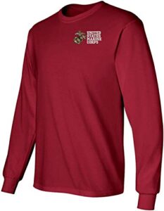 united states marine corps embroidered long sleeve t-shirt
