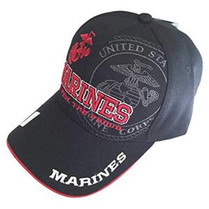 US Marine Corps Official Licensed Embroidered Emblem Baseball Cap Hat (Marines-3)