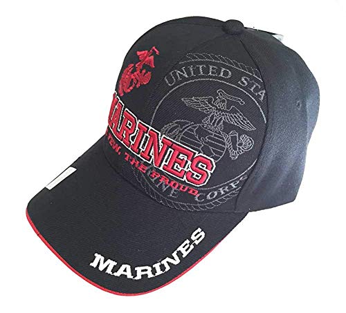 US Marine Corps Official Licensed Embroidered Emblem Baseball Cap Hat (Marines-3)