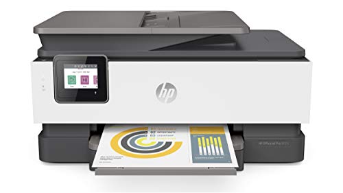 HP OfficeJet Pro 8025 All-in-One Wireless Color Printer, Smart Home Office Productivity, HP Instant Ink, Works with Alexa (1KR57A)