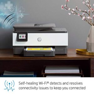 HP OfficeJet Pro 8025 All-in-One Wireless Color Printer, Smart Home Office Productivity, HP Instant Ink, Works with Alexa (1KR57A)