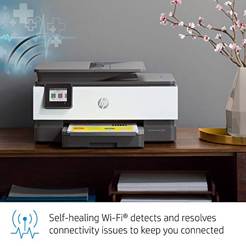 HP OfficeJet Pro 8025 All-in-One Wireless Color Printer, Smart Home Office Productivity, HP Instant Ink, Works with Alexa (1KR57A)