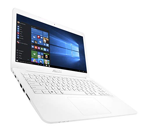 ASUS L402YA Thin & Light Laptop, 14” FHD; AMD E2-7015 Quad Core Processor, AMD Radeon R2 Graphics, 4GB RAM, 64GB eMMC Storage, Windows 10 S with 1yr Office 365 Included, White, L402YA-ES22-WH