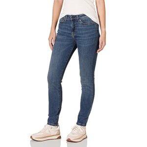 amazon essentials women's high-rise skinny jean, medium wash, 14