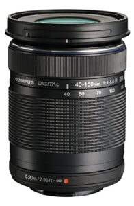 olympus m.zuiko digital ed 40-150mm f4.0-5.6 r zoom lens, for micro four thirds cameras (black) (renewed)