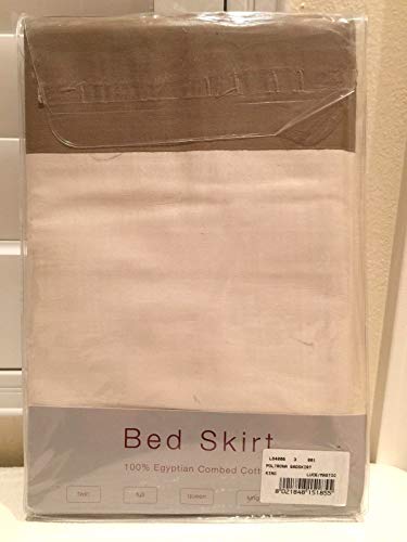 SIGNORIA FIRENZE Luxury Italy King POLTRONA 3 Panel Bedskirt 100% Cotton