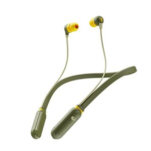 skullcandy ink'd+ wireless in-ear earbuds - olive