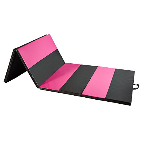 ZENOVA Gymnastics Mat 4'x10'x2'' Foldable Tumbling Mat Gym Exercise Mat for Stretching Aerobics Yoga Martial Arts