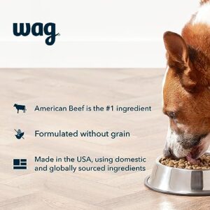 Amazon Brand - Wag Dry Dog Food Beef & Sweet Potato, Grain Free 24 lb Bag