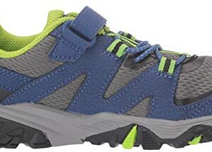 Merrell Trail Quest Hiking Sneaker, Blue/Green, 3 US Unisex Big Kid