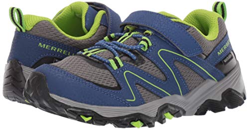 Merrell Trail Quest Hiking Sneaker, Blue/Green, 3 US Unisex Big Kid